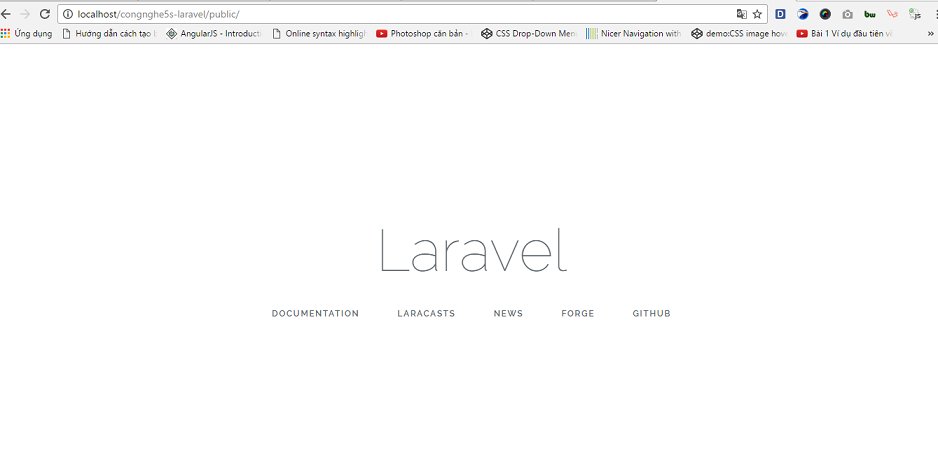 cat dat laravel tren windows